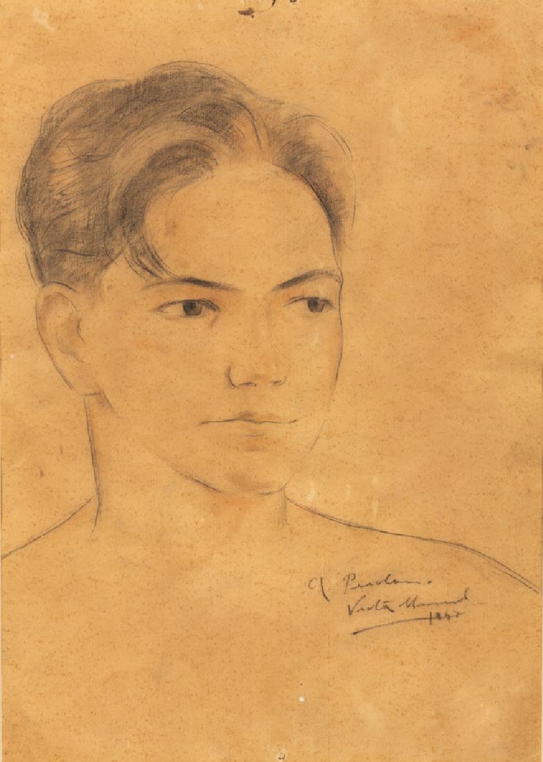 Victor Manuel  (Cuban, 1897-1969) Head of a Boy,  1947 (1 of 1)