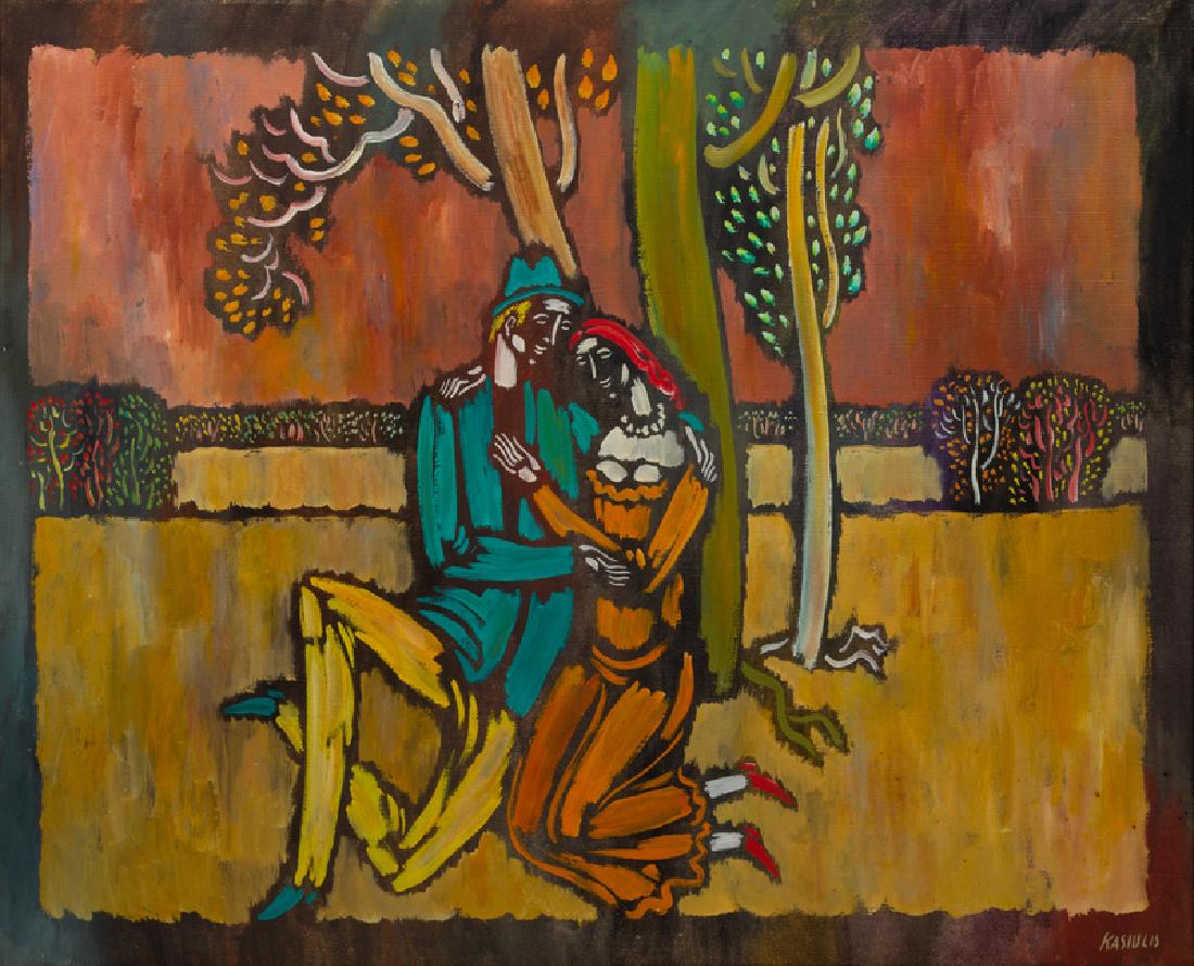 Vytautas Kasiulis (Lithuanian, 1918-1995) Embracing (1 of 2)