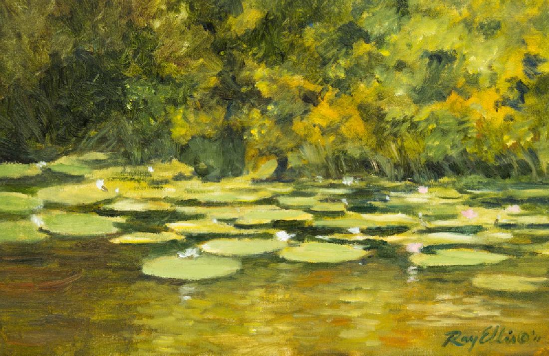 Ray Ellis  (American, 1921-2013) Lily Pond,  2011 oil (1 of 1)