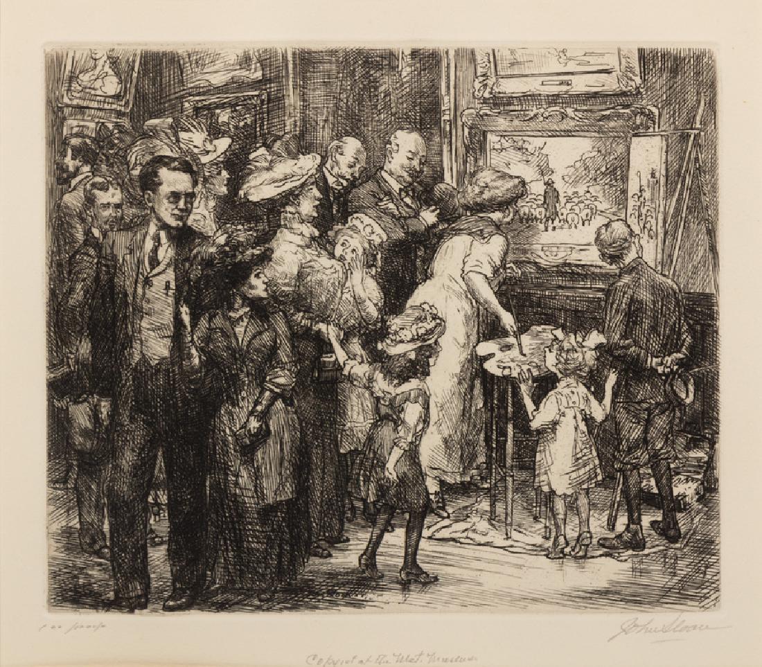 John French Sloan (American, 1871-1951)Copyist at the (1 of 1)