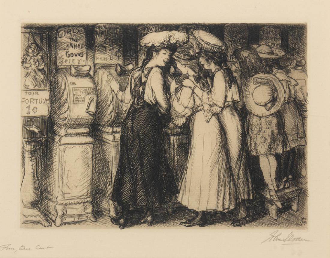 John French Sloan (American, 1871-1951)  Fun, One Cent, (1 of 1)