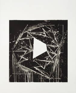 Mel Bochner (American, b. 1940) White Island,  1985: Mel Bochner (American, b. 1940) White Island, 1985 aquatint signed, titled, dated and numbered W.P. 7/12 in pencil 29 1/2 x 22 7/8 inches. Property from the Collection of the Appleton Museum of Art, O