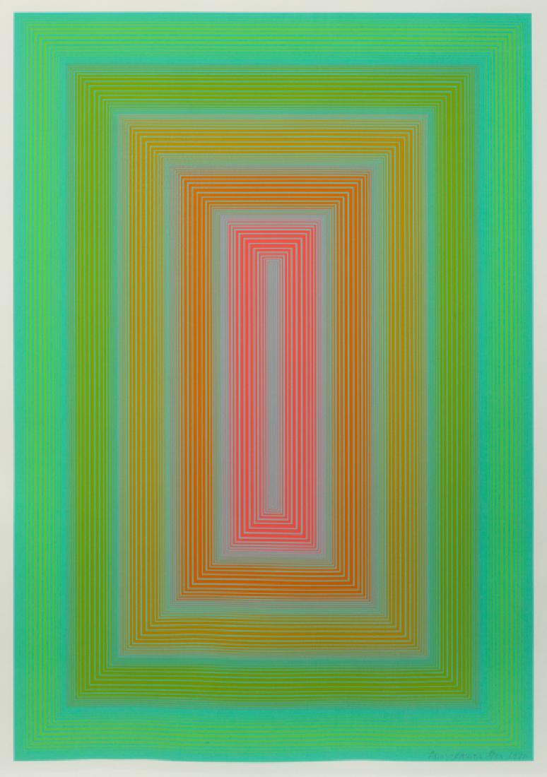 Richard Anuszkiewicz (American, b. 1930) Rosified and (1 of 2)