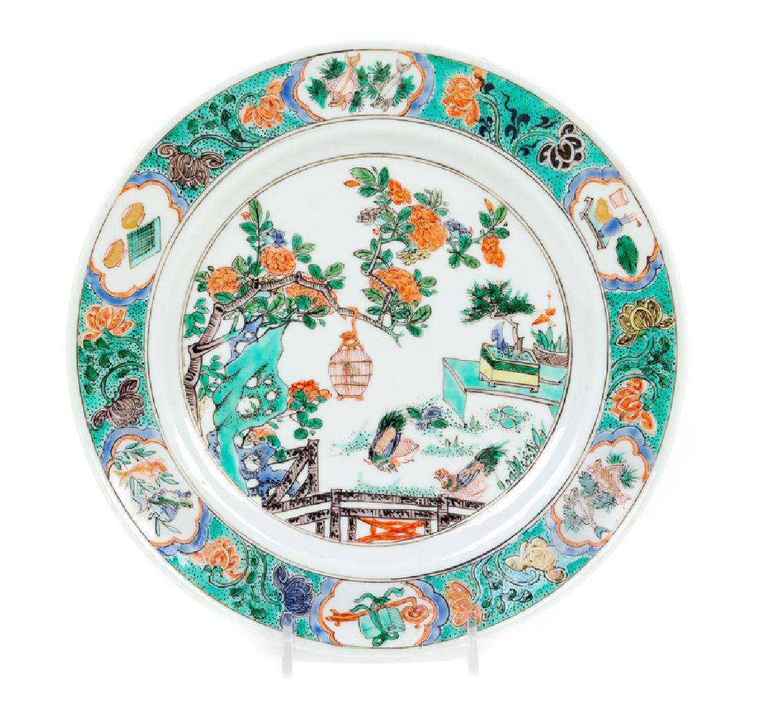 A Chinese Famille Verte Porcelain Plate KANGXI PERIOD (1 of 2)