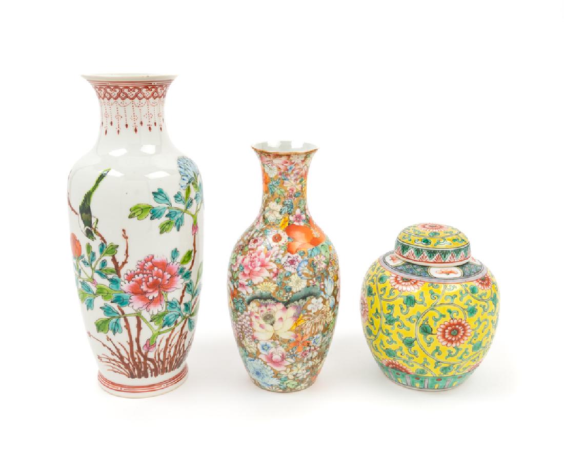 Three Chinese Porcelain Vases LATE 19TH/EARLY 20TH (1 of 1)