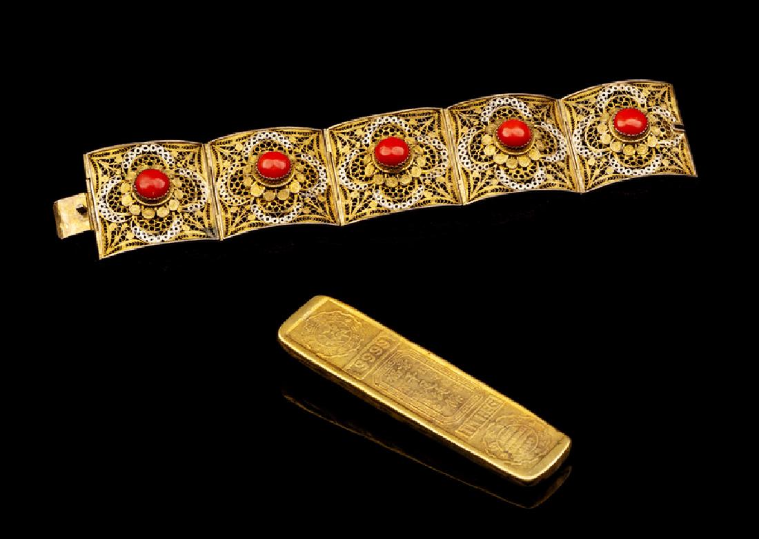 Two Chinese Metal Articles 20TH CENTURY the first an (1 of 1)