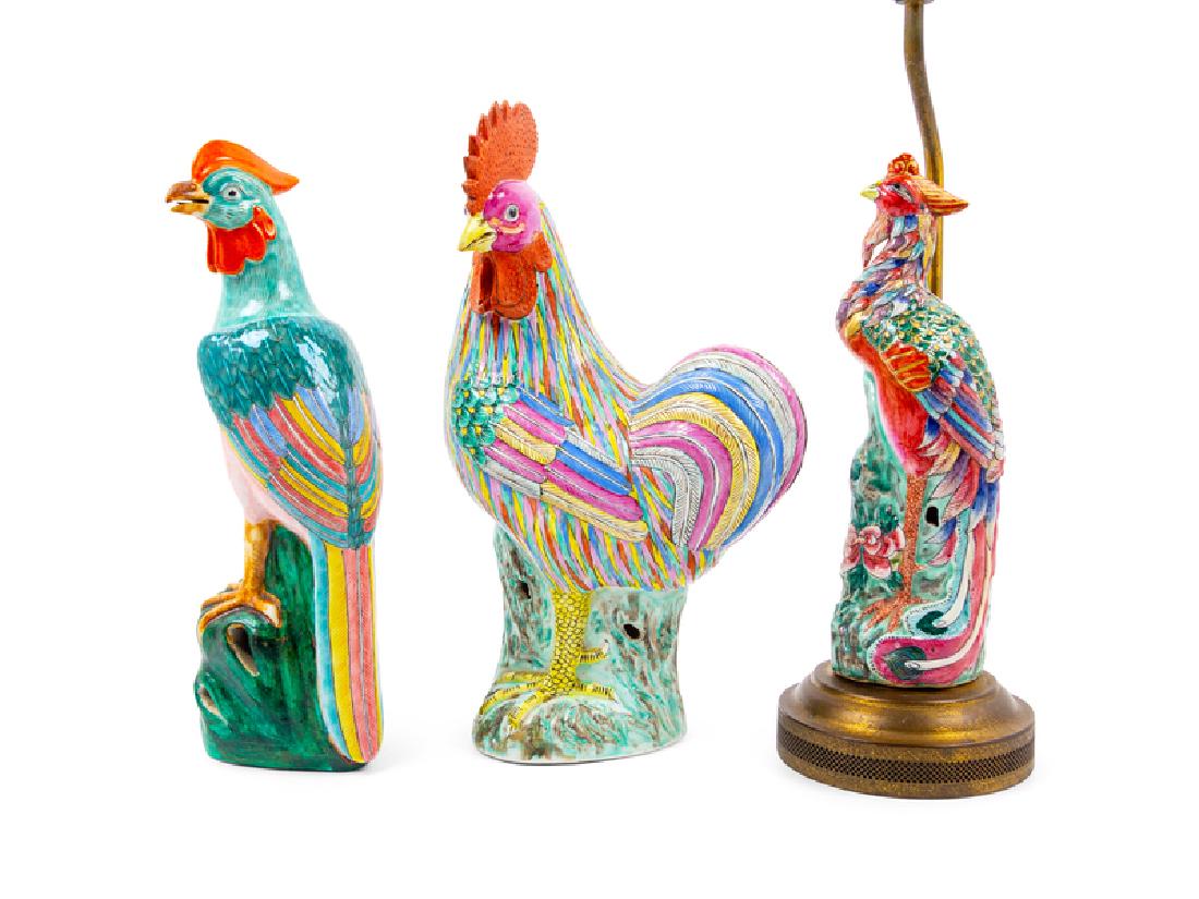 Five Chinese Export Porcelain Figures of Animals LATE (1 of 3)