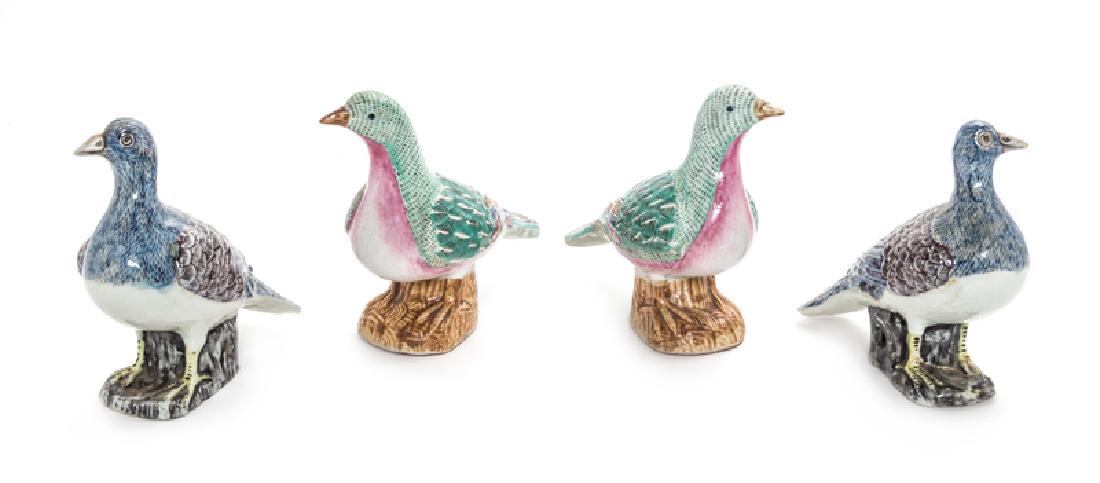 Two Pairs of Chinese Export Famille Rose Porcelain (1 of 1)