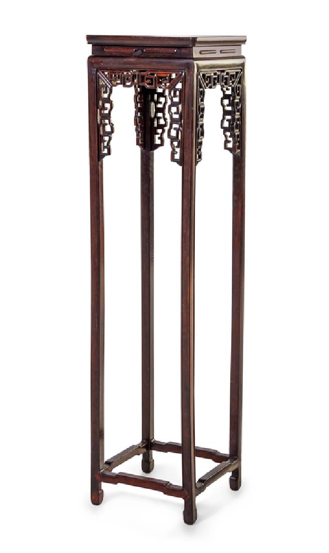 A Chinese Hardwood Rectangular Incense Stand 20TH (1 of 1)