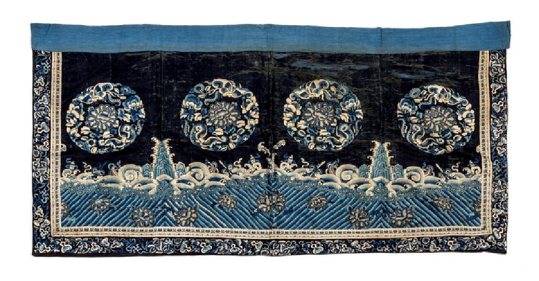 A Chinese Embroidered Silk Panel 19TH CENTURY of (1 of 1)