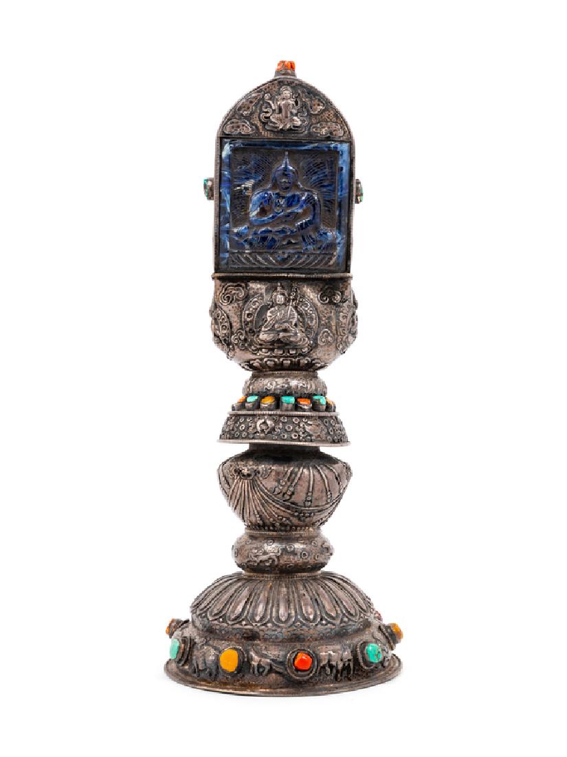 A Sino-Tibetan Silver Alter Piece LATE 19TH/EARLY 20TH (1 of 2)