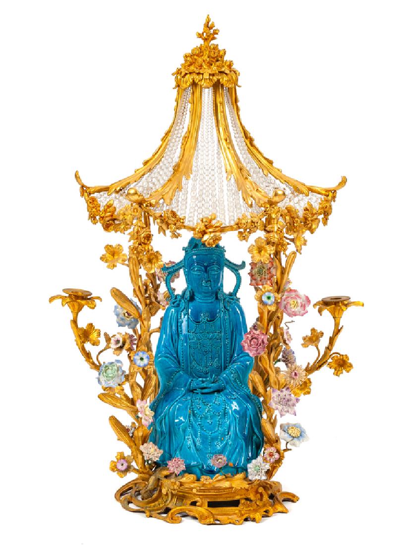 A Louis XV Style Porcelain and Gilt Bronze Pagoda (1 of 1)