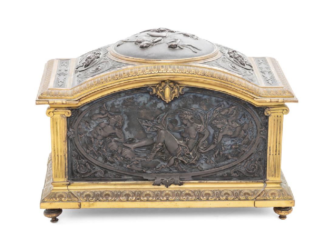 A French Gilt and Patinated Bronze Jewelry Casket (1 of 4)