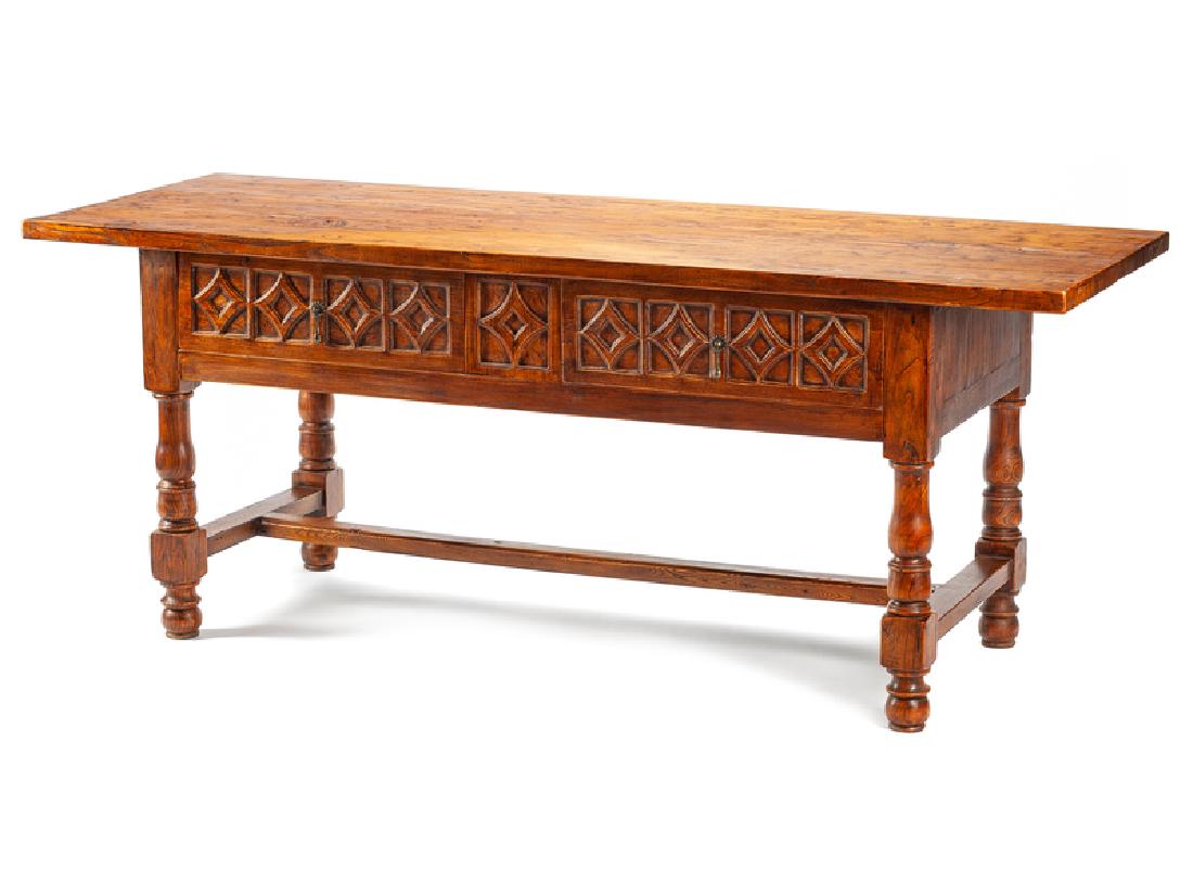 An Italian Renaissance Revival Trestle Table (1 of 1)