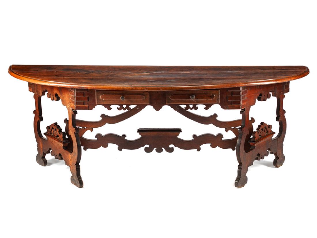 A Renaissance Style Walnut Console Table (1 of 1)