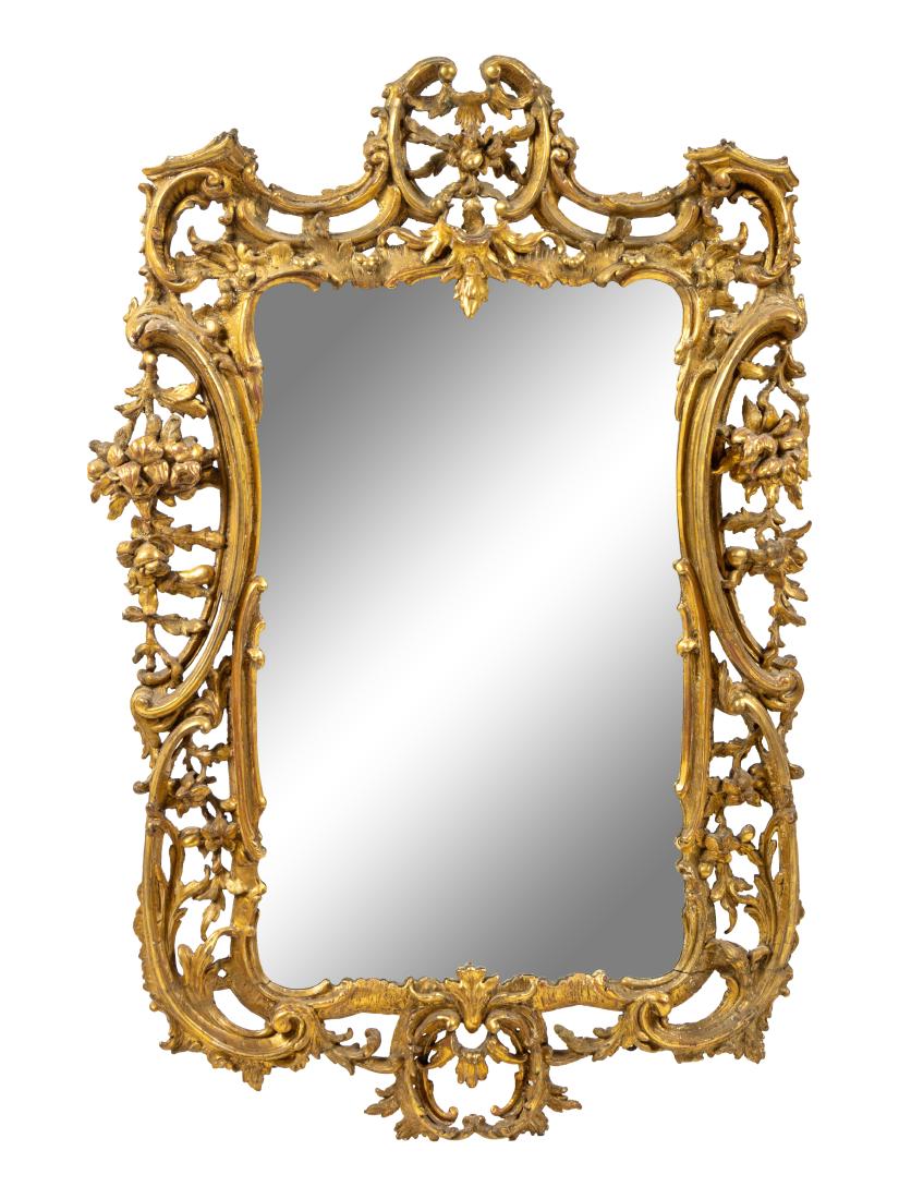 A George II Style Giltwood Mirror (1 of 1)