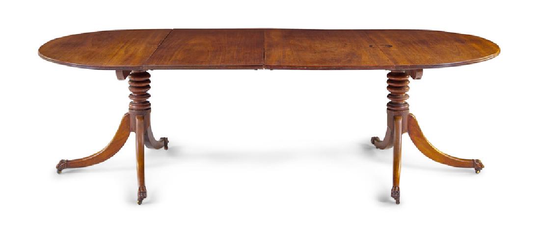 *A George III Mahogany Double Pedestal Dining Table (1 of 1)