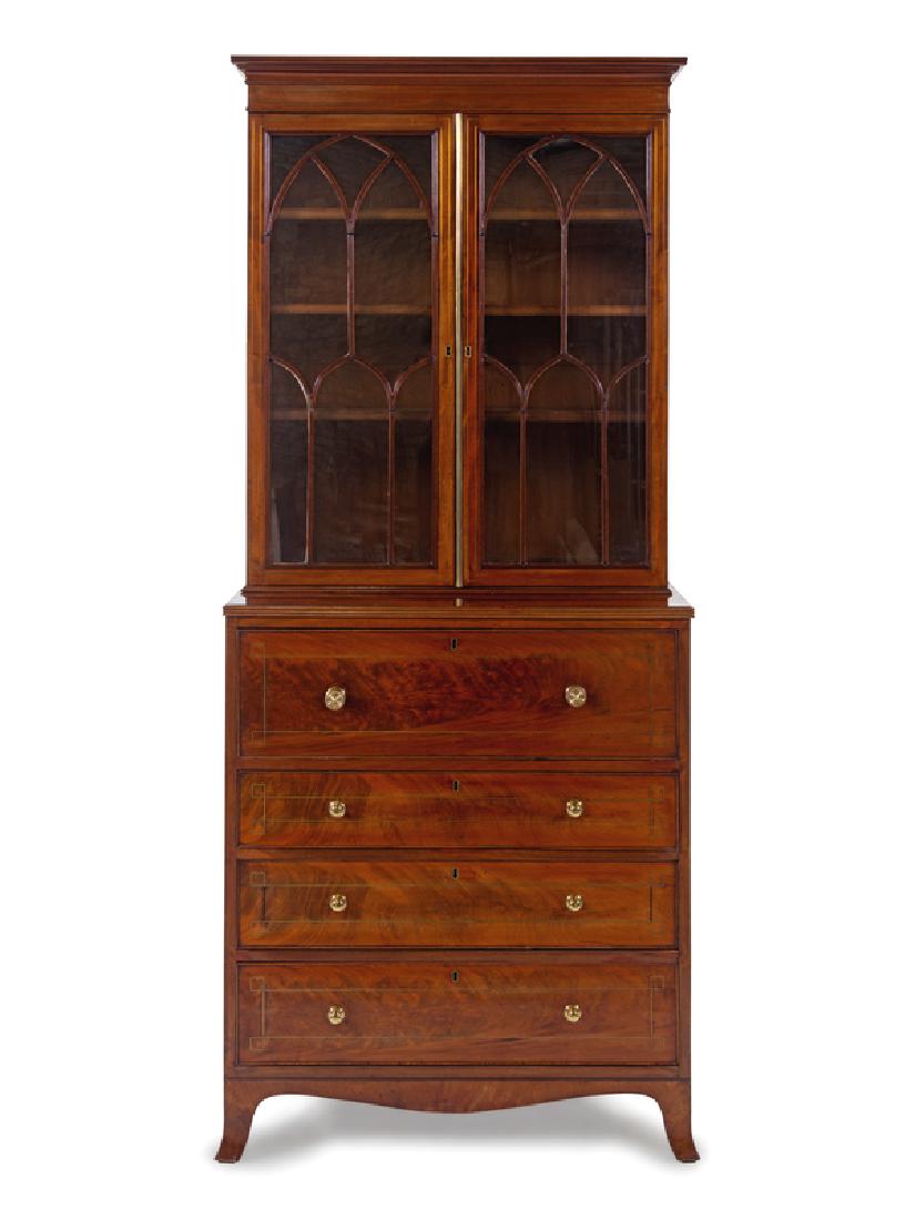 *A Regency Mahogany Secretary Bookcase (1 of 3)