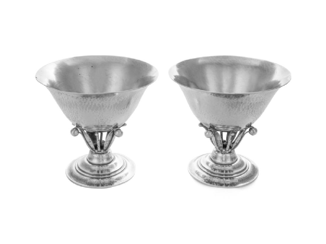 A Pair of Danish Silver Compotes (1 of 2)