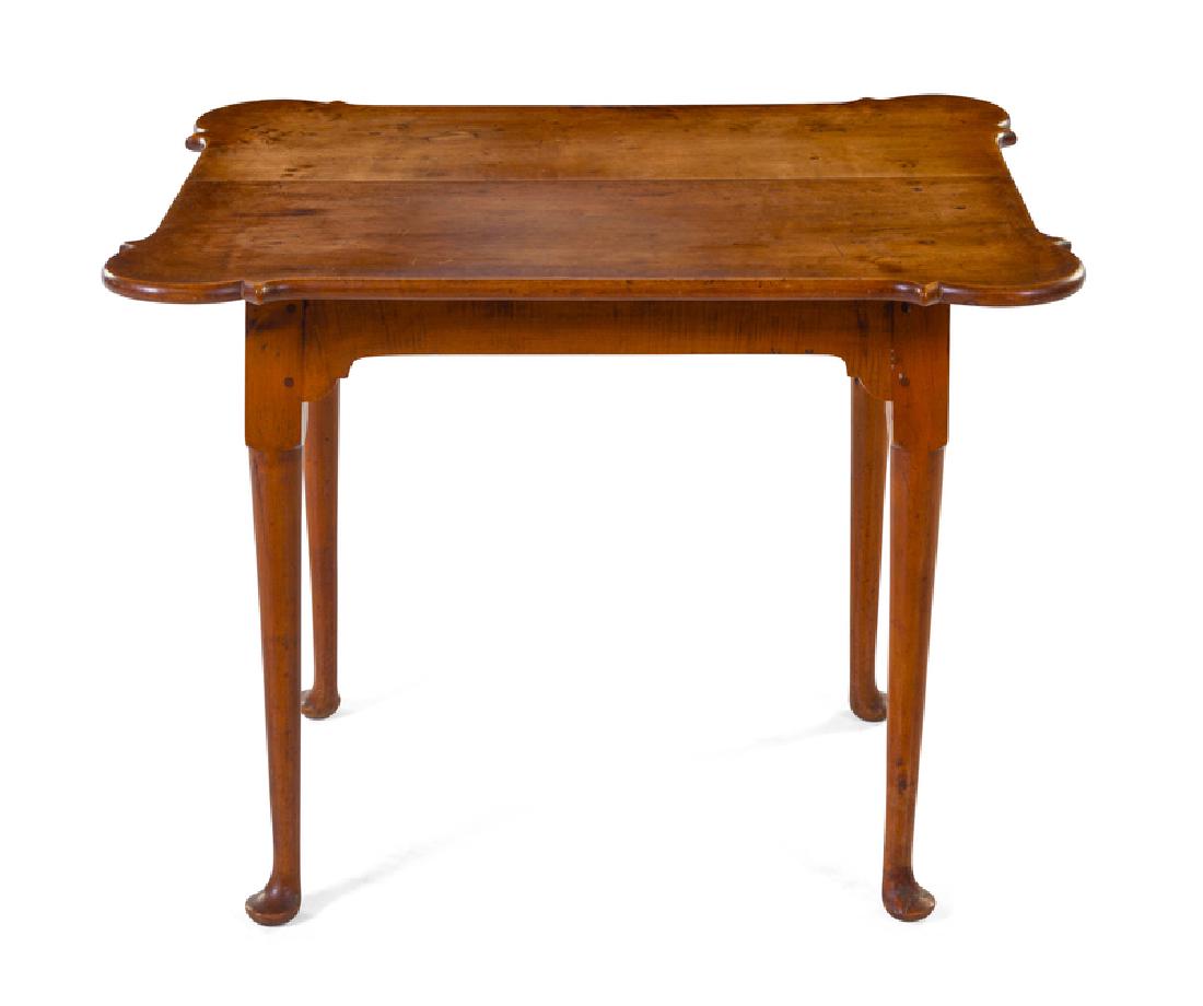 *A Queen Anne Tiger Maple Porringer-Top Table (1 of 1)