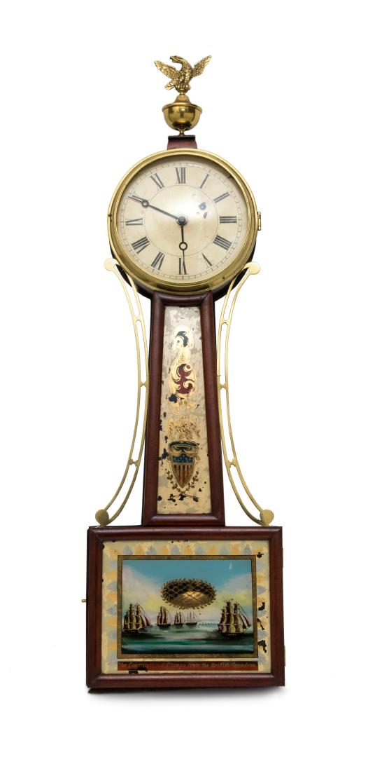 *A Federal Mahogany Banjo Clock (1 of 1)