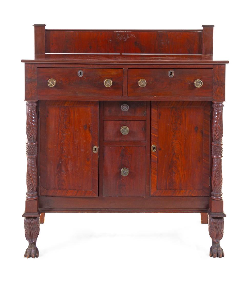An American Mahogany Sideboard: An American Mahogany Sideboard Attributed to Hastings, Vermont, First Half 19th Century Width 47 x depth 23 inches.