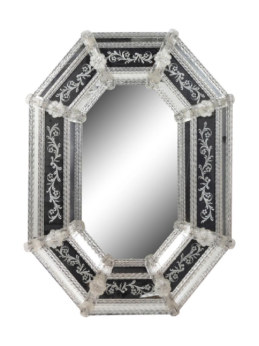 A Venetian Etched Glass Mirror (1 of 1)