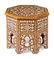 A Syrian Mother-of-Pearl Inlaid Side Table