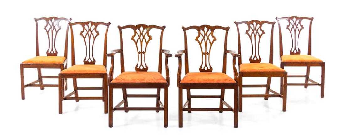 *A Set of Six George III Style Mahogany Dining Chairs (1 of 1)