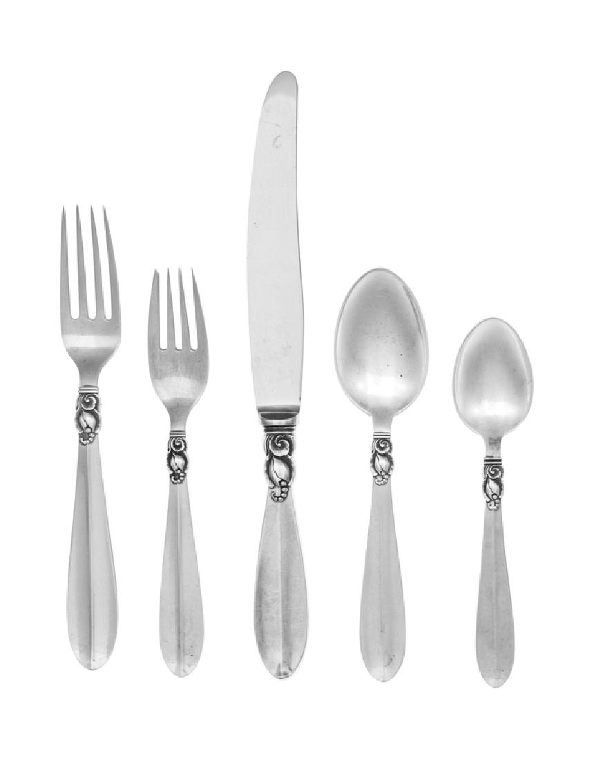 *A Danish Silver Flatware Service (1 of 2)
