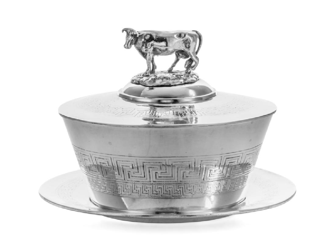 A Victorian Silver Covered Butter Dish (1 of 3)