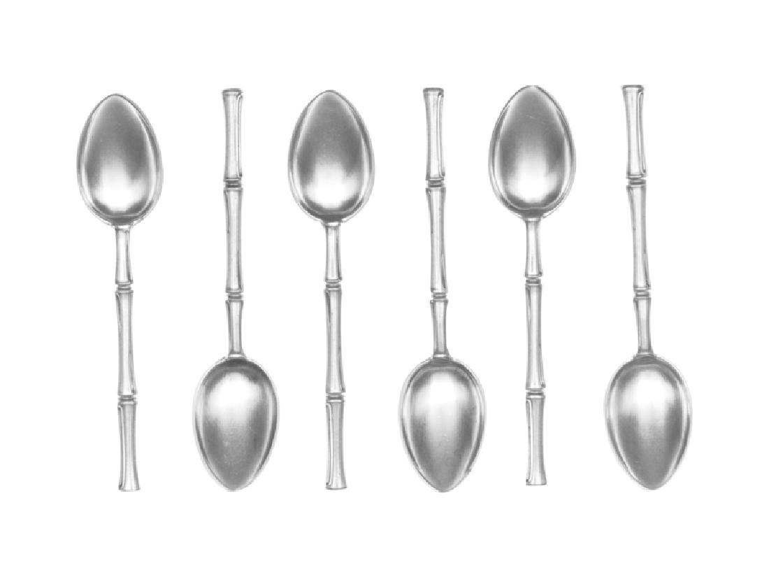A Set of Six American Silver Coffee Spoons (1 of 2)