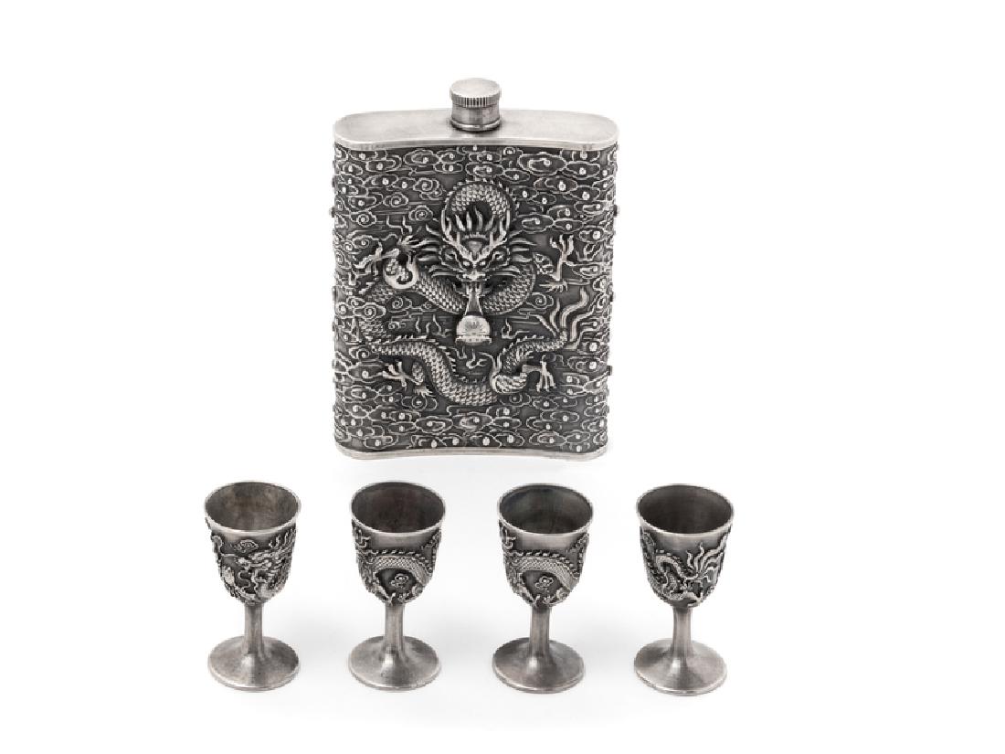 A Chinese Export Silver Drink Set (1 of 2)