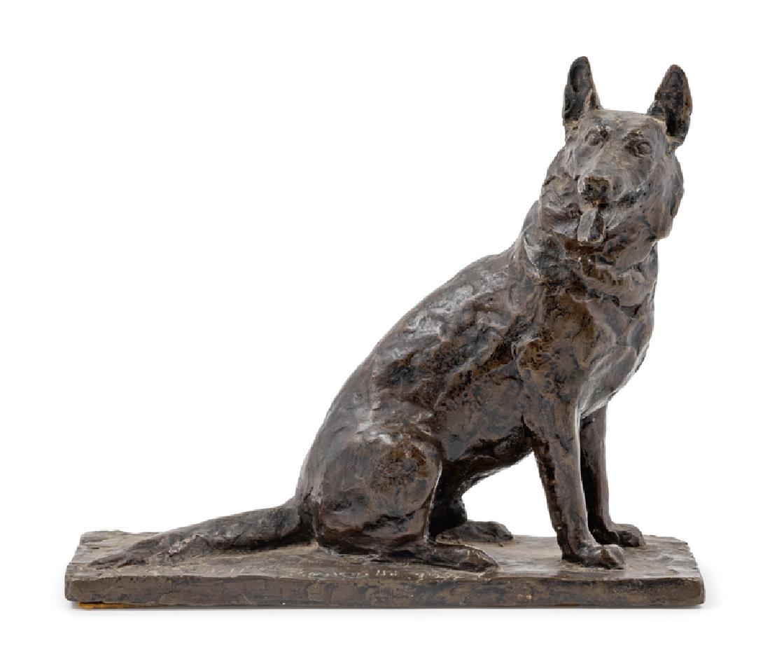 *Alice Robertson Carr de Creeft (American, 1899-1996): *Alice Robertson Carr de Creeft (American, 1899-1996) Evil, 1977 bronze signed Alice Carr de Creeft, titled and marked Louisville 1977 Height 8 1/4 x width 9 1/2 inches. Property from the Estate of An