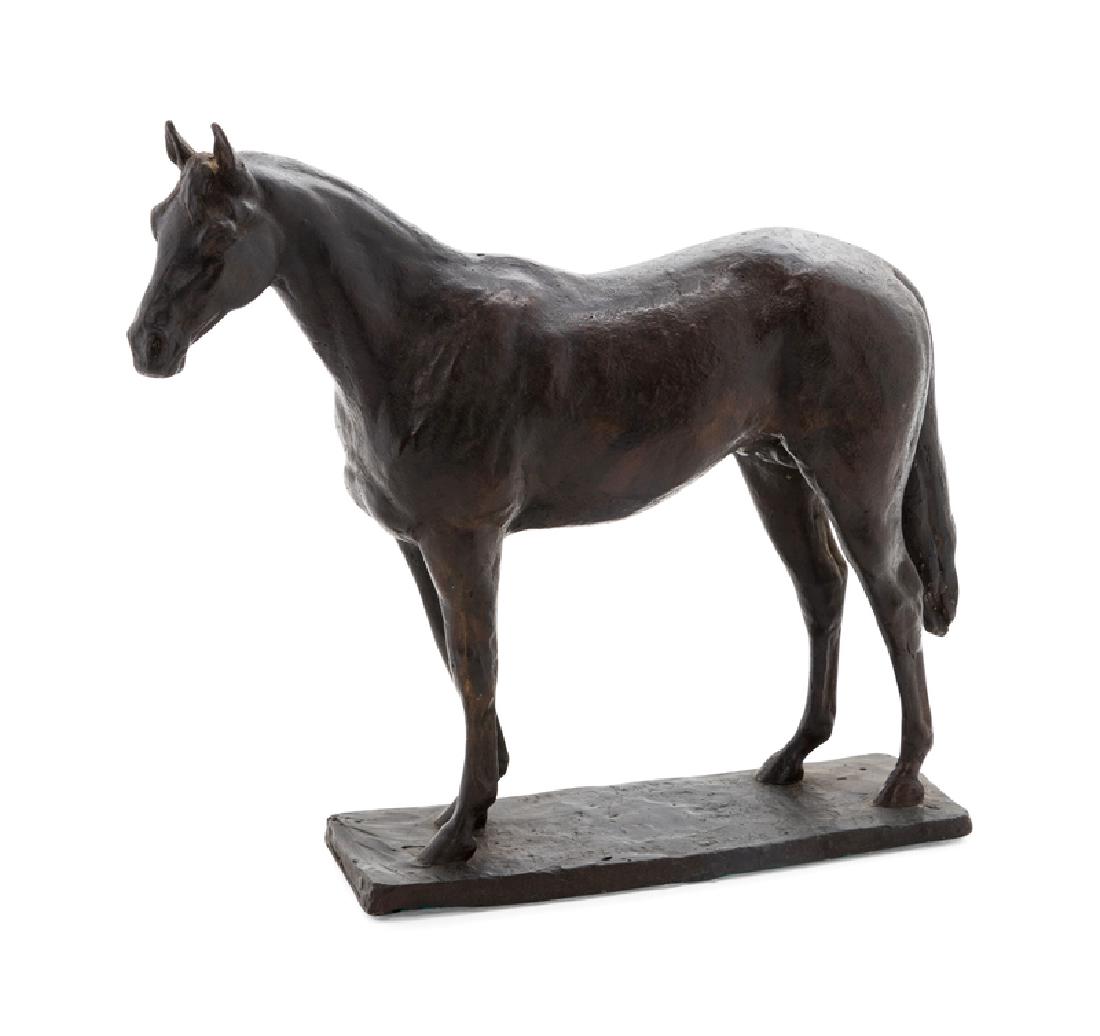 *Alice Robertson Carr de Creeft (American, 1899-1996): *Alice Robertson Carr de Creeft (American, 1899-1996) Buckpasser, Santa Anita, 1967 signed Alice Carr de Creeft, titled and dated Height 12 1/4 x width 13 1/4 inches. Property from the Estate of Annic
