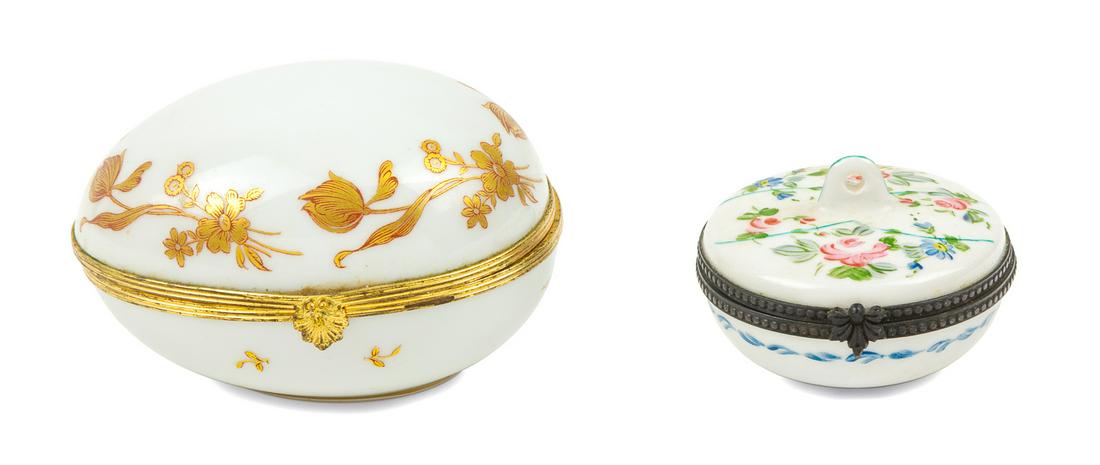 Two Limoges Porcelain Boxes 20TH CENTURY on (1 of 1)