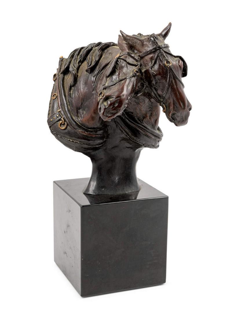 Cammie Lundeen (American, b. 1957) Two Hors (1 of 3)