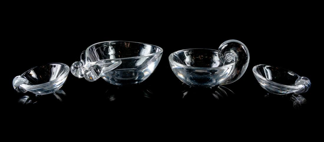 A Group of Four Steuben Glass Articles Height (1 of 1)