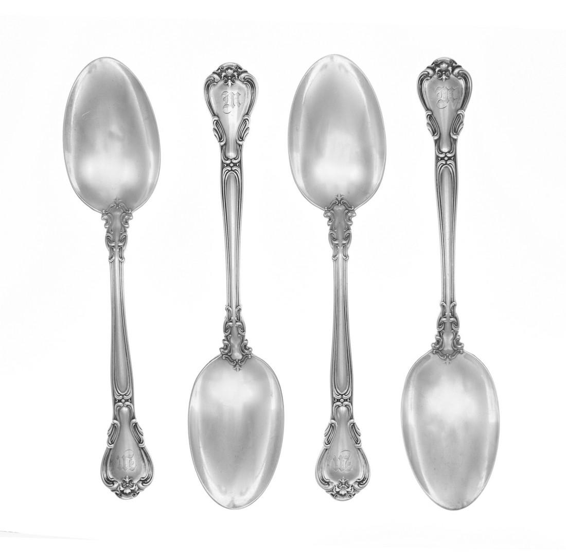 A Group of Four American Silver Serving Spoons<br (1 of 1)