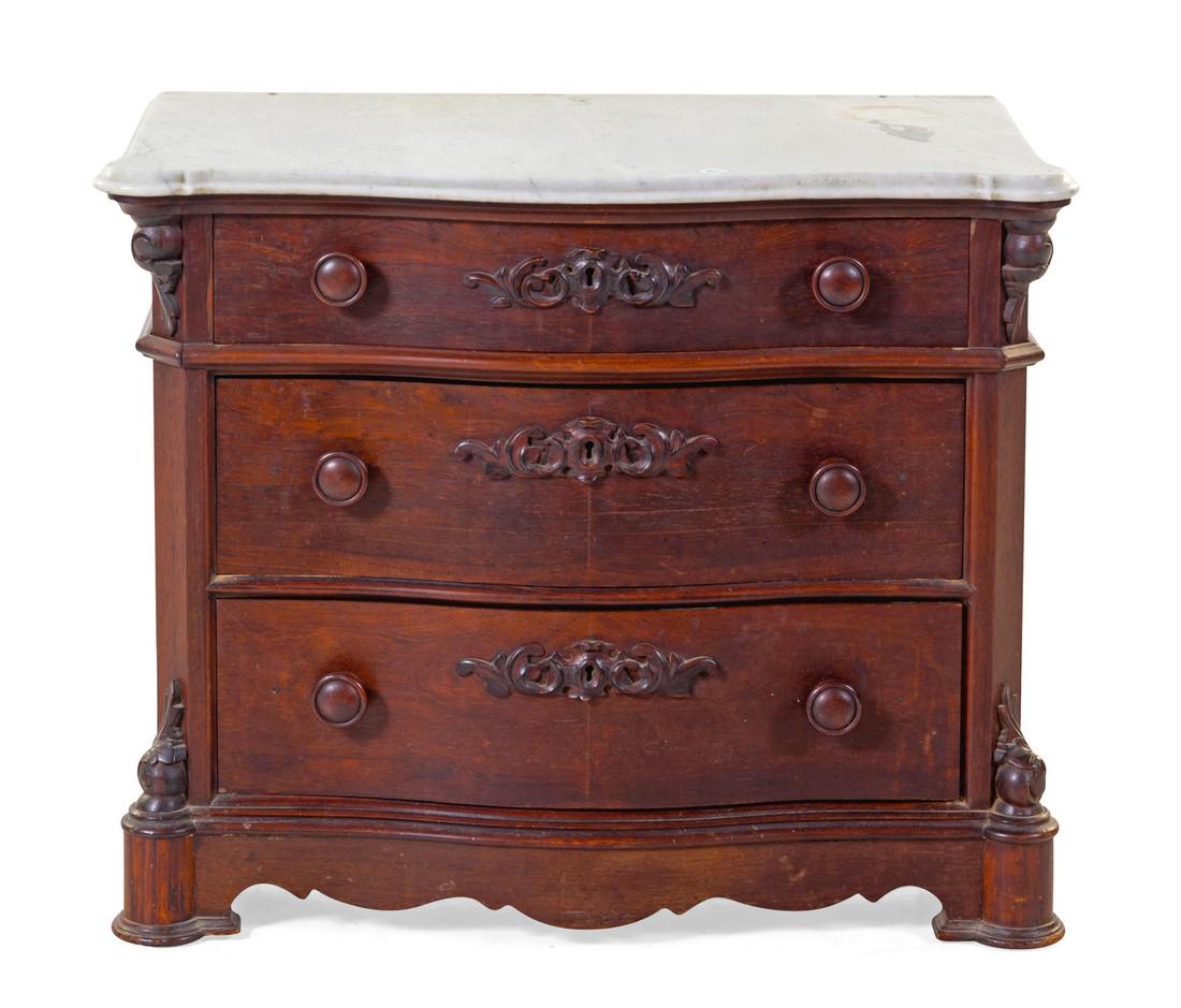 A Victorian Mahogany Chest of Drawers 19TH CEN (1 of 1)