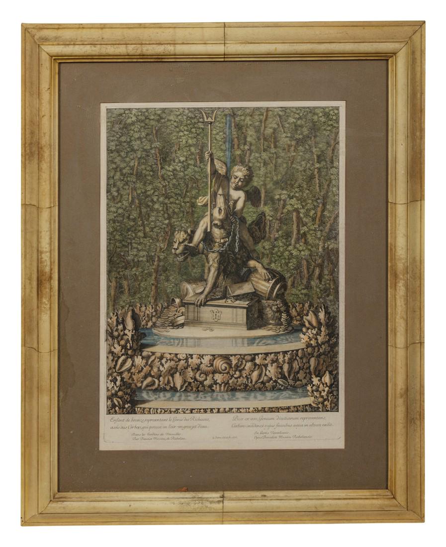 A Group of Handcolored Engravings depicting th (1 of 6)