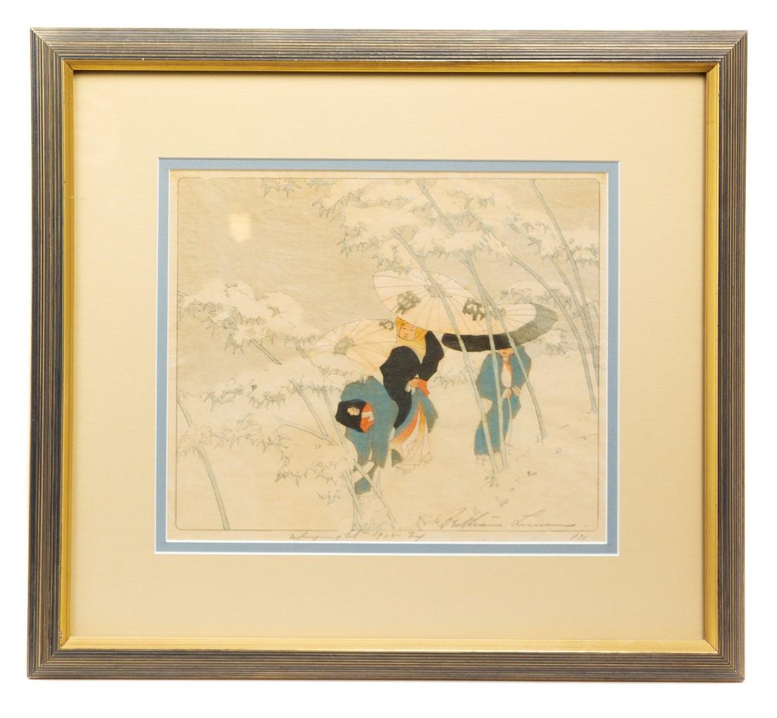 Bertha Boynton Lum(American, 1869-1954)Bamboo Roa (1 of 3)