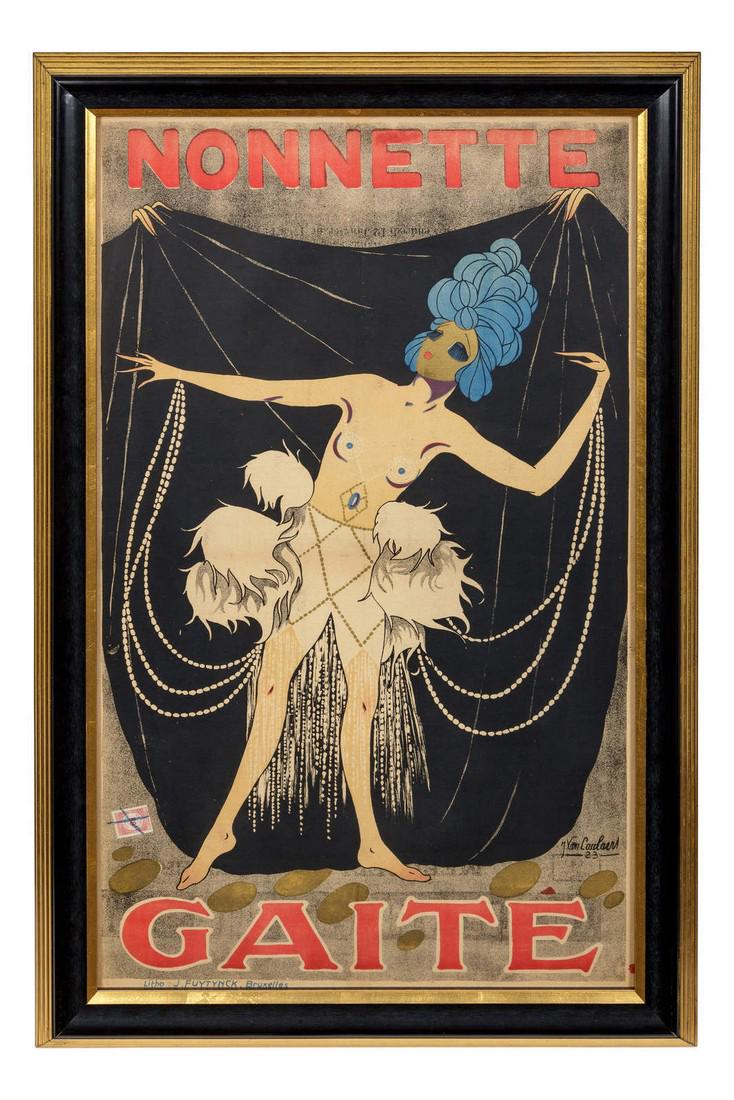 A French Poster Nonnette Gaite 36 x 21 1/2 (1 of 1)