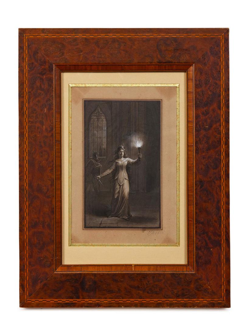 Delecluze (19th century) Woman Holding Torc (1 of 1)