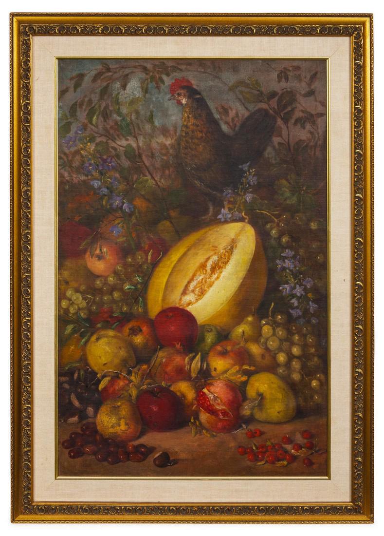 Artist Unknown A Pair of Chicken Portraits (1 of 2)