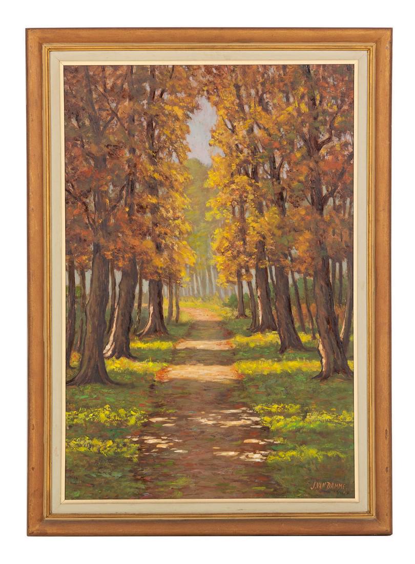 J. Van Damme 20TH CENTURY Landscape with Pa (1 of 2)