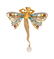 An 18 Karat Yellow Gold, Polychrome Enamel, Ruby and