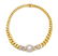 An 18 Karat Yellow Gold, Cultured Pearl and Diamond