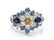 An 18 Karat White Gold, Colored Diamond, Diamond and