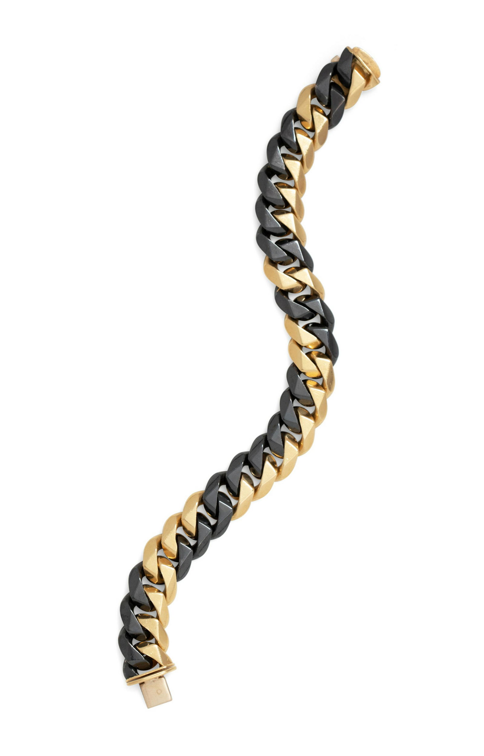 An 18 Karat Yellow Gold and Blackened Stainless Steel (1 of 1)